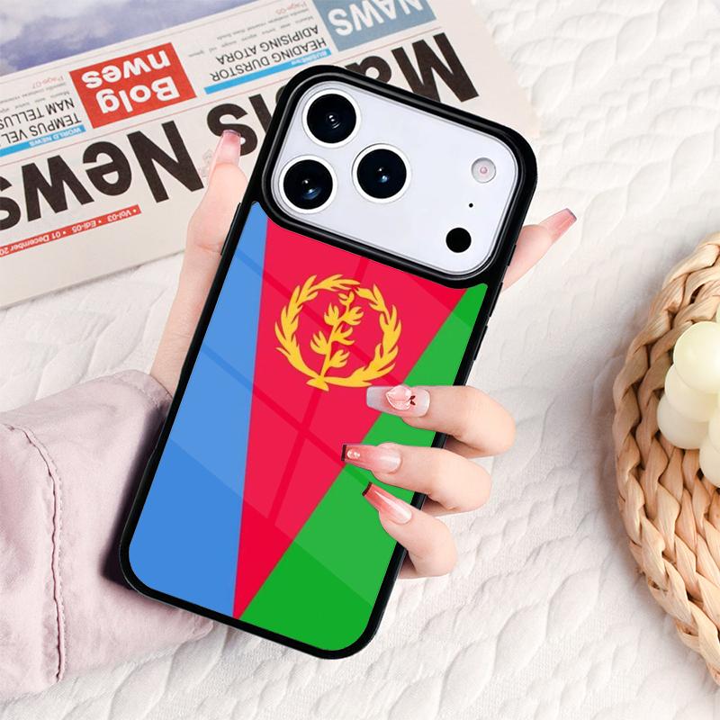 Eritrea Flag Phone Case For IPhone 17 16e 15 14 13 12 11 Pro Max Air Mini Soft Protective Cover