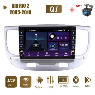 Für KIA RIO 2 2005-2010 Mit Knopf Knopf Auto Radio Multimedia Video Player GPS 2 din Android WIFI 1 + 16G