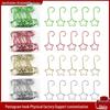 50mm Christmas Tree S Hooks: Colored Metal Hanging Hooks for Christmas Balls & Stockings, Available In Four Colors