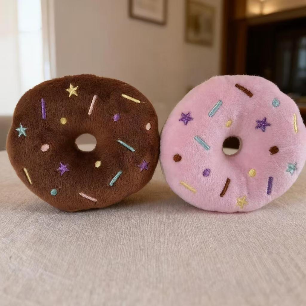 Cute Cute Donut Toast Plush Toy Doll Small Bread Bag Pendant Keychain Doll Doll