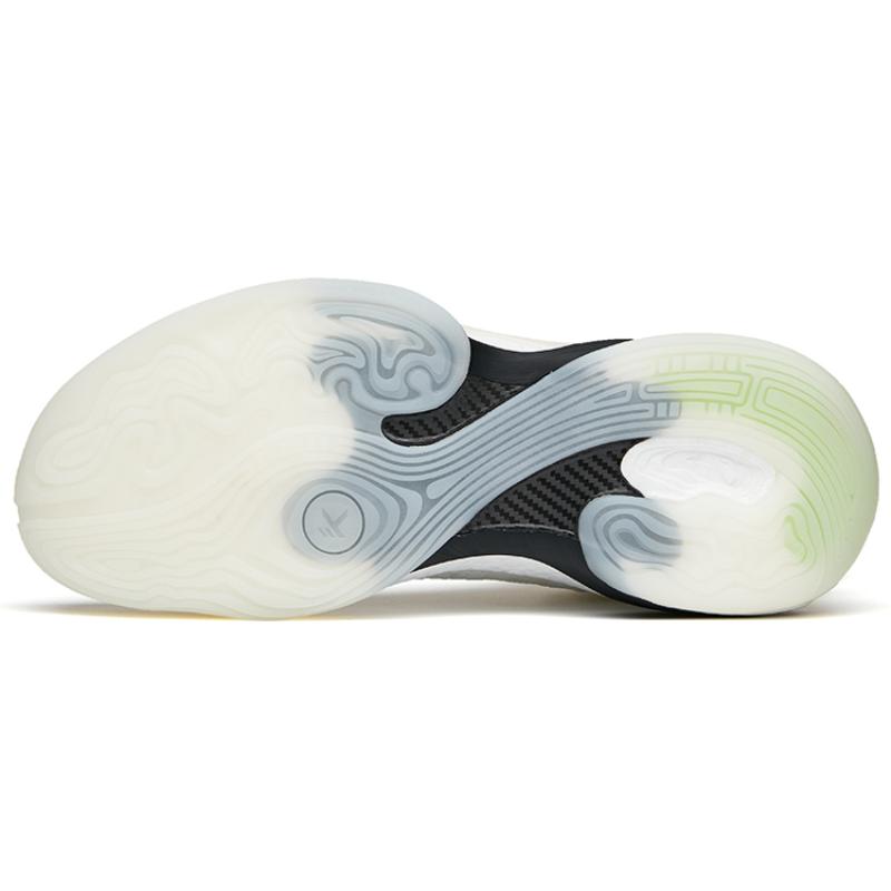 Anta KT7 Basketball Shoes Men's High Top White/Black/Green Sneakers 112141101-2