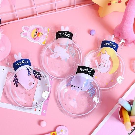 Model Desene Animate PVC Rotund Sac cu Apă Caldă Apă Fierbinte Explozie-Dovadă Transparent cu Injecție de Apă