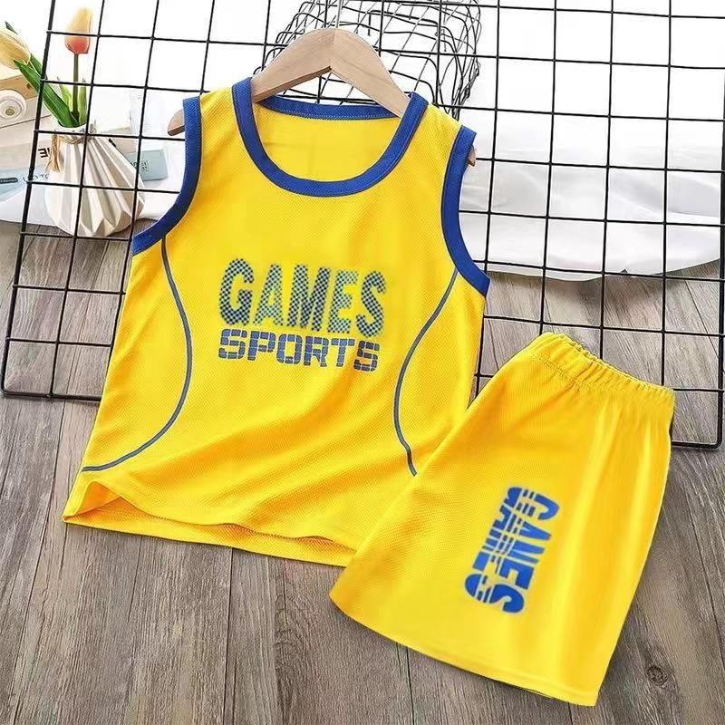 Schnelltrocknendes Sportset für Jungen: Sommer Unisex Basketball & Fußball Uniform, Mittel/Groß Kurzarm