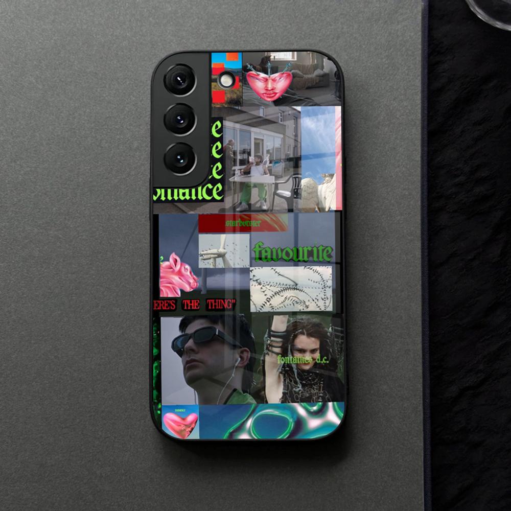 Fontaines DC Romance Phone Case Glass For Samsung Galaxy S21 S25 S22 S20 S24 S23 Ultra Fe Plus A16 A34 A54 A24 Coque