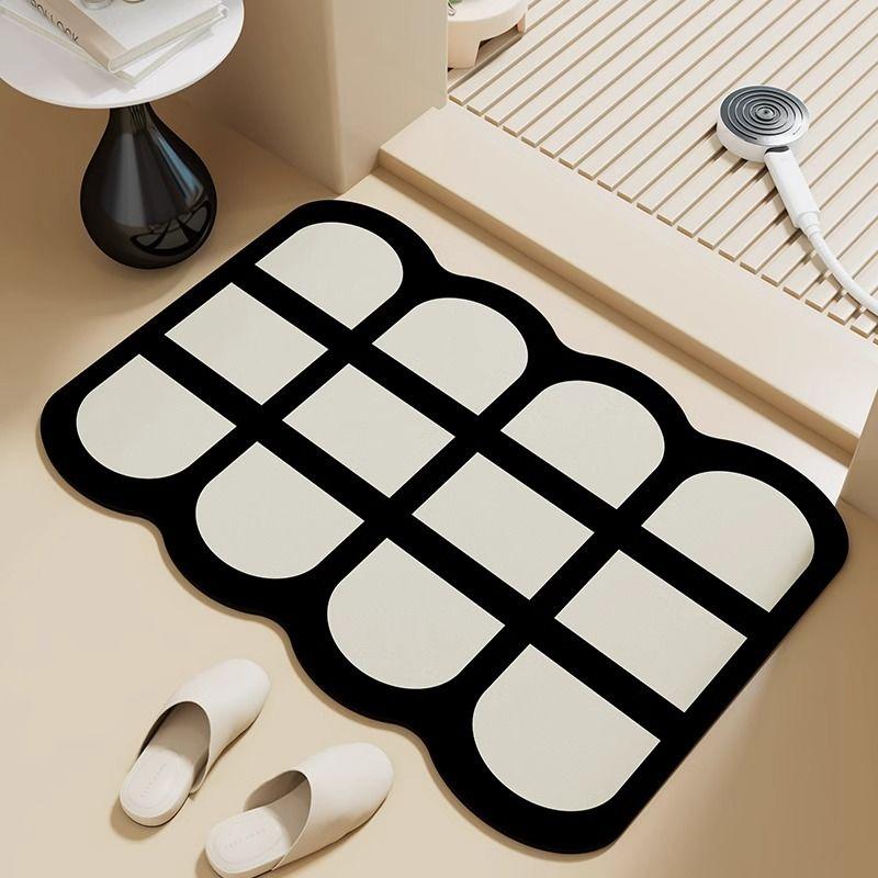 

Впитывающий коврик для пола в ванной, подушка из диатомовой грязи, коврик для двери туалета, быстросохнущий и грязеотталкивающий коврик для туалета на заказ 40X60cm 15.7X23.6in