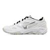 Mizuno Cyclone Speed 1 Stoff Leder Bequem Rutschfest Langlebig Atmungsaktiv Low-Top Badmintonschuhe Unisex Sneaker Weiß Silber V1GA218103