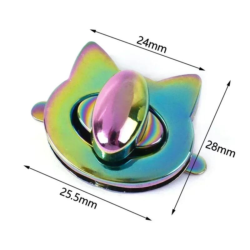 Meetee 2/5/8 Bucăți Cataramă Metalică Colorată cu Blocare pentru Geantă de Mână Portofel Cutie de Monede Cataramă Padlock Decorativ Accesorii Hardware Înlocuibile pentru Genți