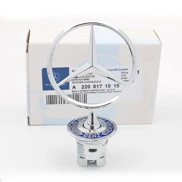 Pro Mercedes Benz Auto Znak na kapotu Přední kapota Chromová značka Příslušenství Pro Mercedes Benz AMG W204 W205 W203 W211 W212 W21