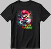 Super Mario Bros. Play Game White-Black Men/Women T Shirt KA108