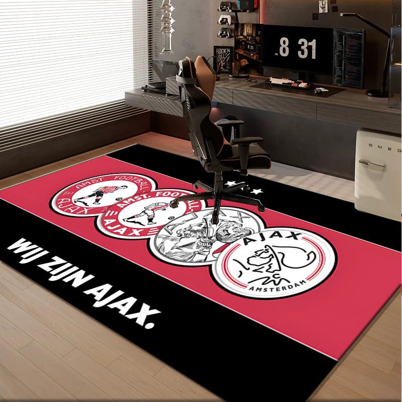 1PC rug Ajax Amsterdam Crest Carpet, Chair Rug,Area Rug for Office Bedroom living rooms bedroom, Doormat decor Christmas fan gifts