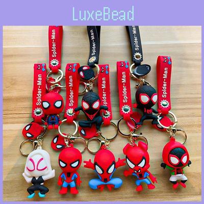 Stilvoller Spiderman Schlüsselanhänger Kreativer Silikon Schlüsselring für Taschen und Geschenke