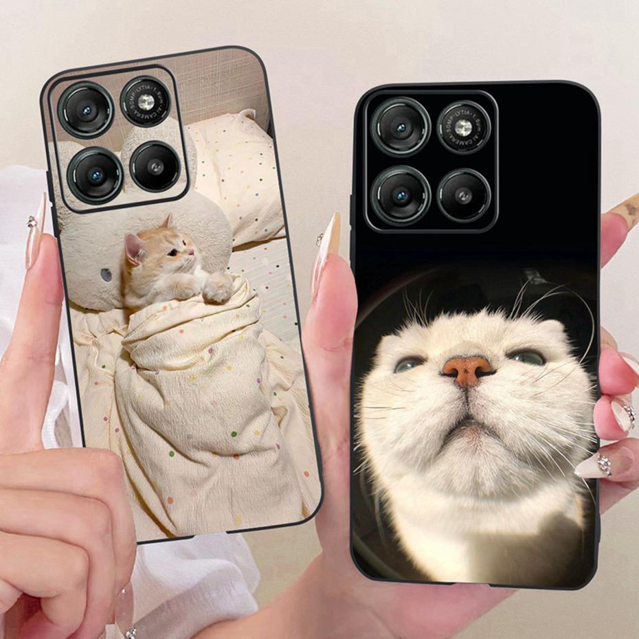 Cute Printing Phone Case For Motorola Moto G67 Power / G57 Power 5G Soft Black Silicone Cases For MOTO G67Power Covers Bumpers