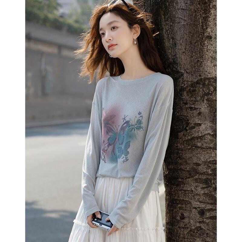 Butterfly Print Loose T-shirt