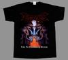 Zerfleische wie ein unaufhörlicher Strom neues schwarzes kurzlangärmeliges T-Shirt