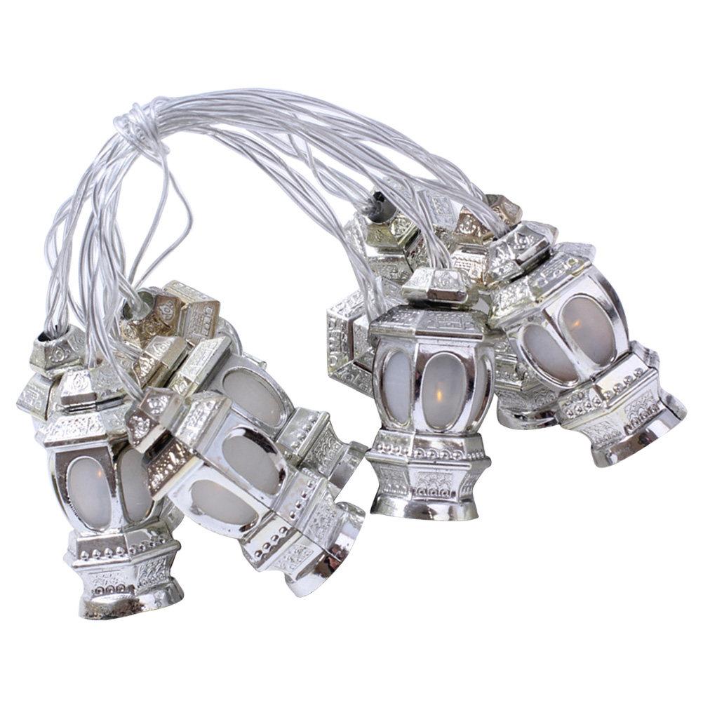 LED Lanterns String Lights Ramadan Eid Festival Party Bedroom Decoration 4 Colors 1.65m Warm Fairy Lamp Garden Lights