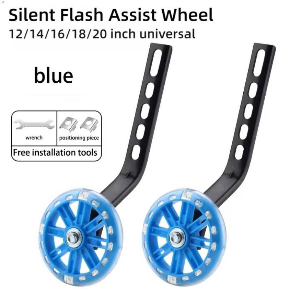 1Pair 12-20 Inch Professional Training Wheels Heavy Duty Wear Resistant Auxiliary Bike Stabiliser