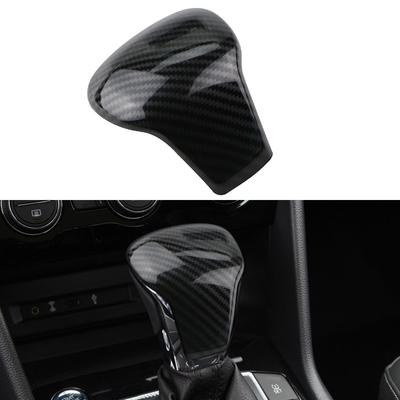 Car Gear Head Shift Knob Cover Trim for Volkswagen VW Tiguan MK2 2017 - 2020 2021 LHD Decorative Sticker Interior Accessories