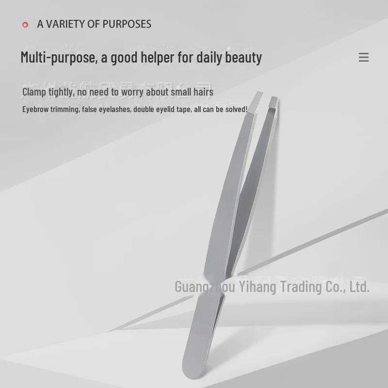 Precision Stainless Steel Eyebrow and Beard Tweezers