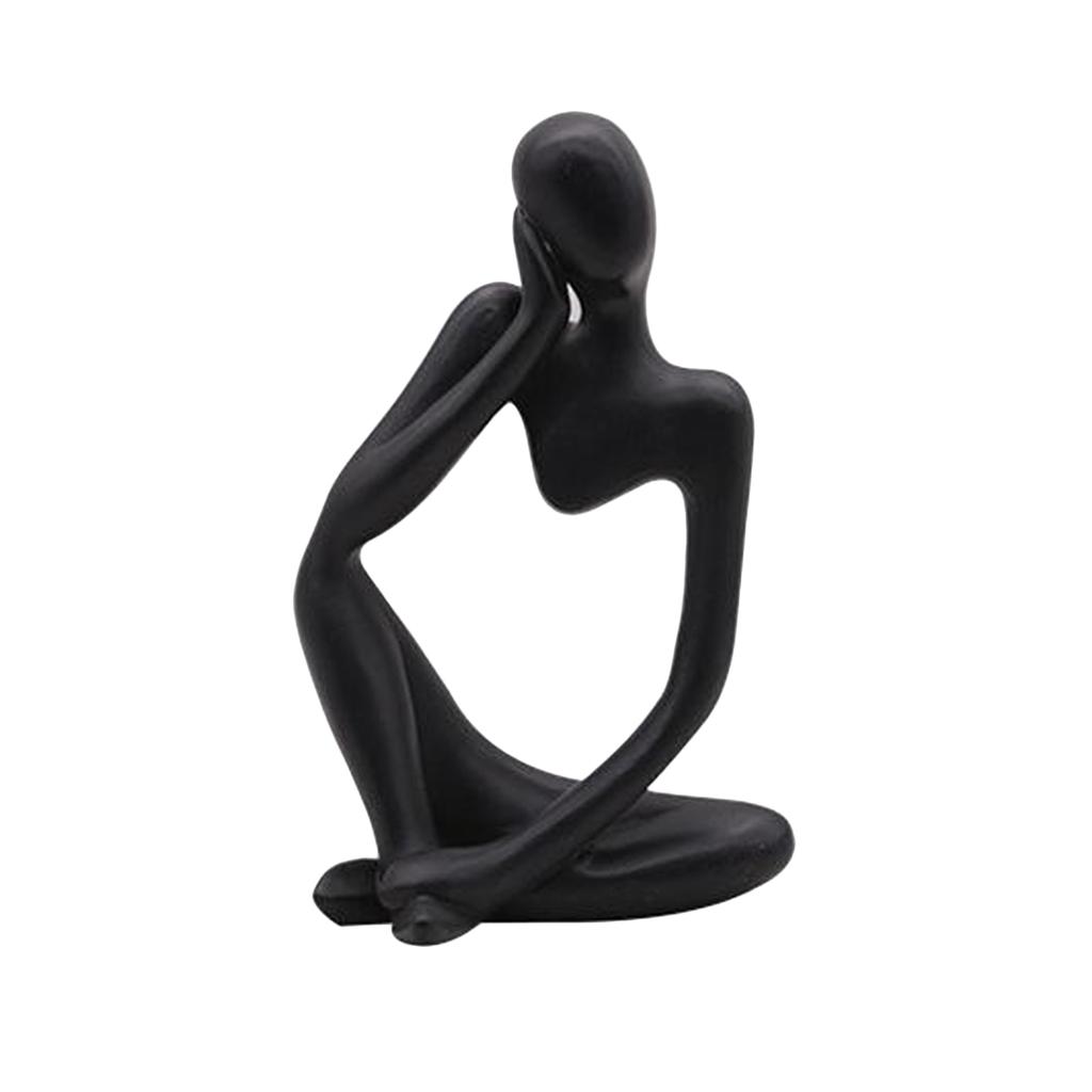 Thinker Statue Abstract Figure Sculpture Small Ornaments Resin Statue Home Crafts Home Decoration Modern Figurines Interior