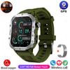 New Military Men's Smart Watch LED Flashlight Outdoor Sport Fitness Tracker IP67 3ATM Wristwatch Health Monitor Smart Watch