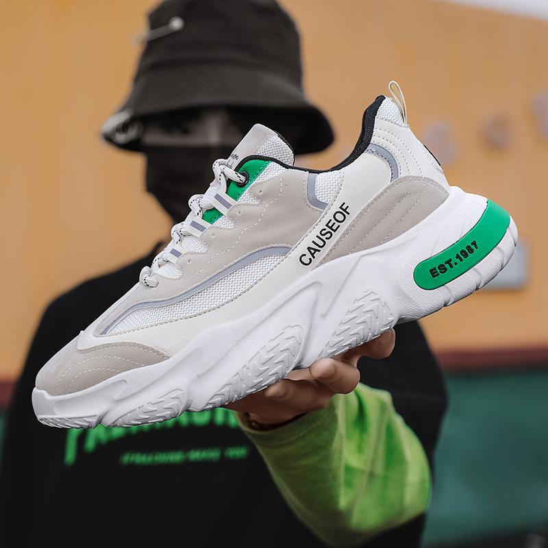 Mens Walking Running Comfy Tennis Shoes Adult Fashion Sneakers Ventilate Simplicity Versatile Driving Shoes Man