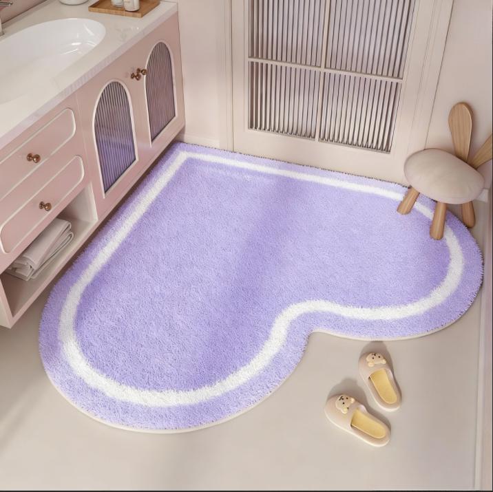 Heart Shape Carpets for Living Room Dopamine Color Bedroom Decor Carpet Thick Plush Lounge Floor Mat Fluffy Soft Cloakroom Rug