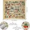 Mixweer Vintage Wildflower Vertical Tapestry for Bedroom Colorful Wall Hanging Aesthetic Wall Art For Room Decor, 51.2 x 59.1 Inch (Flower Pattern)