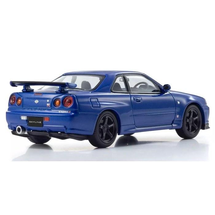 Kyosho 1/43 Nissan Skyline R34 GT-R V-Spec II (Bayside Blue) KS03936BL