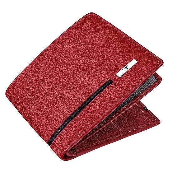 

Кошелек из кожи красного/черного цвета для мужчин