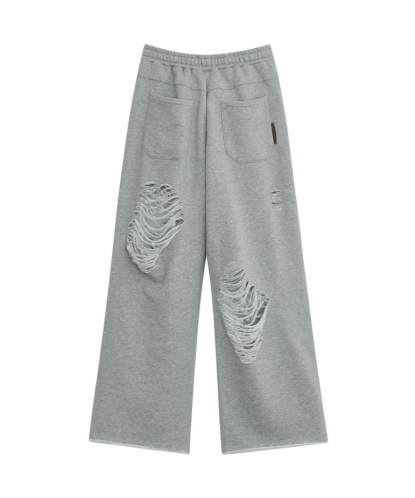 Depeugameoncheu Destroyed Sweat Pants [2Color]