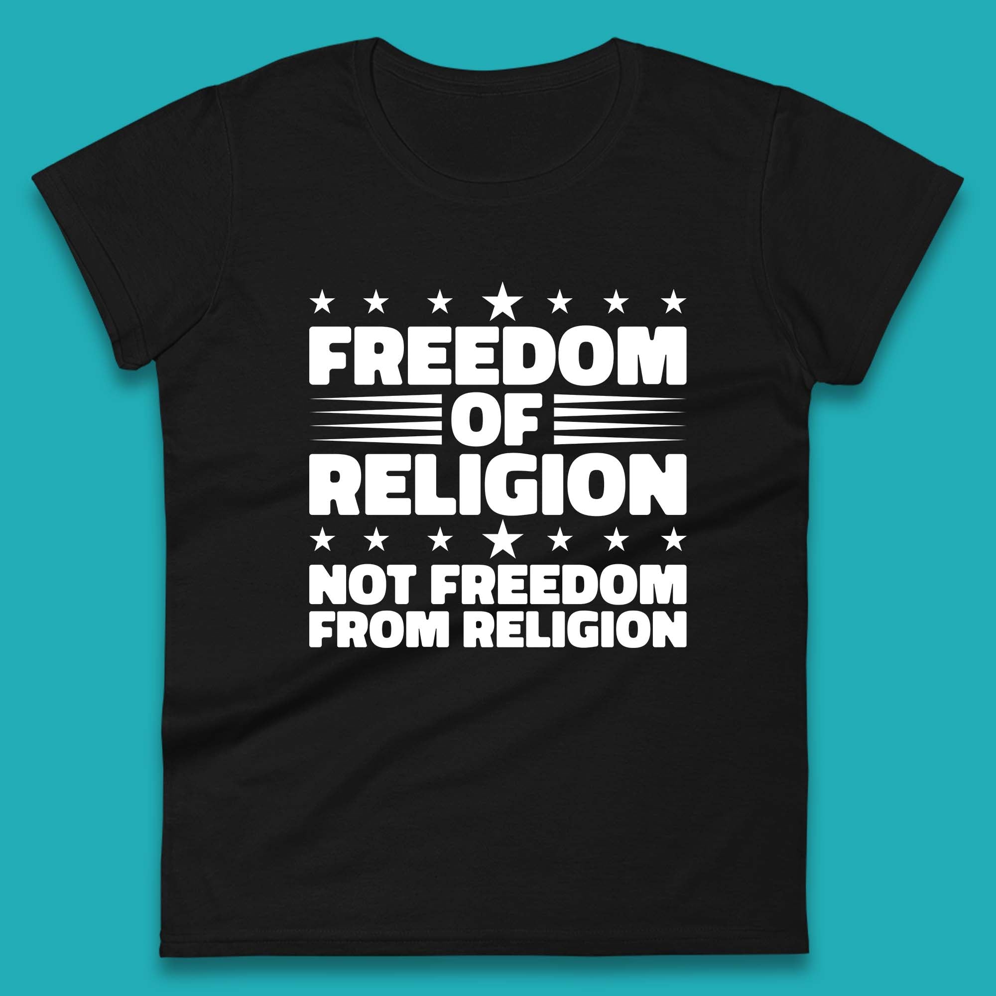 Freedom Of Religion Not Freedom From Religion Separation Of Church Of State Anti-Fascist Womens Tee T Shirt Mens Tops Unisex Top 4XL