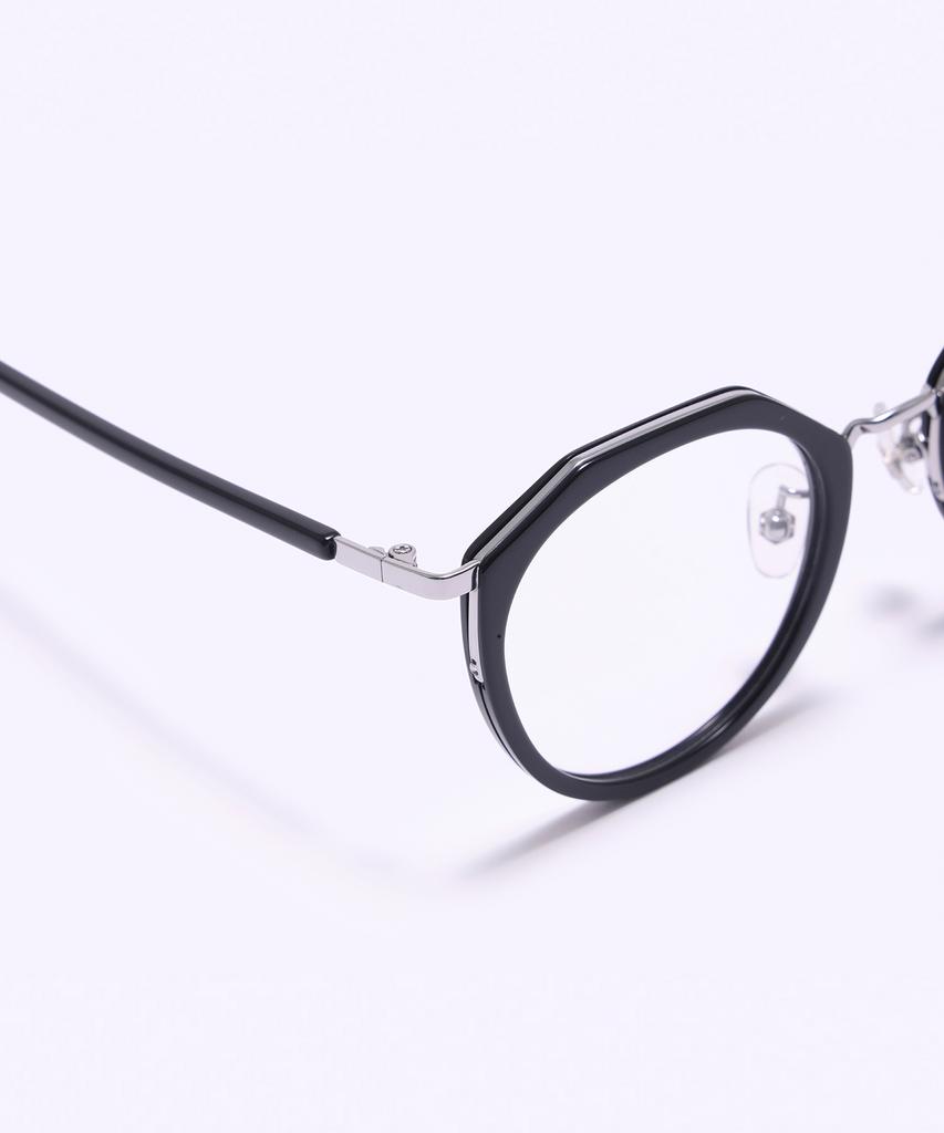 Alloaiweeo [Silverbite] Sbg9603 0911G Margaret Soltex Black Eyeglass Frame Blue Light Lens Selection