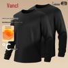 VANCL Men's 2-Pack Fleece Lined Thermal Long Sleeve T-Shirt