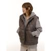 Sand Sound (Unisex) Oversized Padded Vest Ash