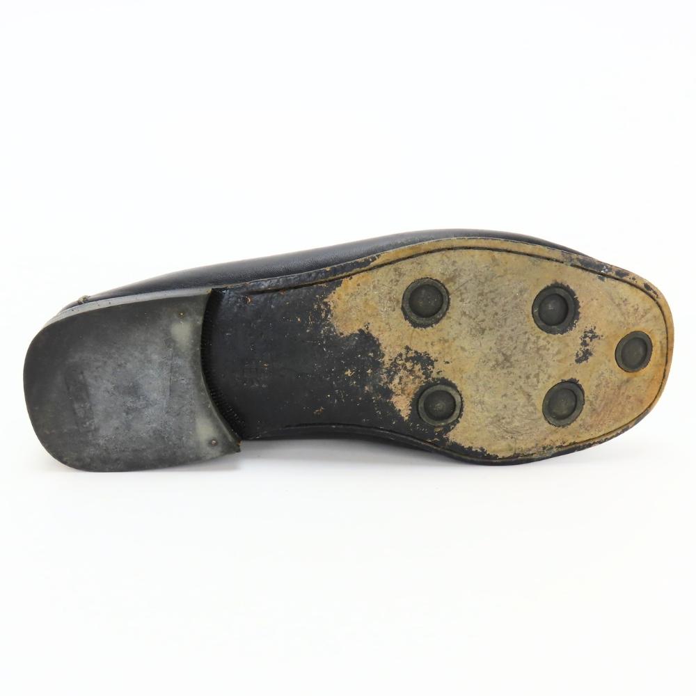 Used Salvatore Ferragamo loafers bit 8EE leather black 10.2"