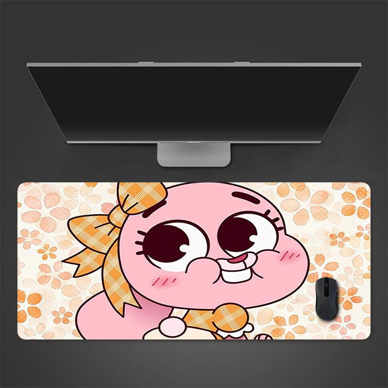 Anais Gumball Mouse Pad, Large Gaming Desk Mat, Non-slip XXL Mousepad for Laptop & Tablet, Mini PC Playmat with Stitched Edges