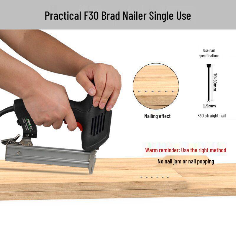 

Moyi Dual-Use Electric Brad Nailer: Pumpless Pneumatic Straight High-Performance Woodworking Tool