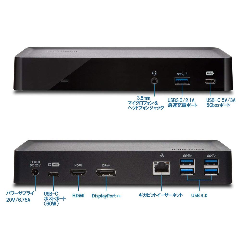 Kensington SD4700P Universal Docking Station with Security Microsoft Windows 10 3 Year K38240JP Slot, 7, Compatible, Warranty,