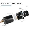 Oil Catch Can Kit, 2-Port Oil Separator Reservoir Tank with Breather Filter Drain Valve, Universal 150ml Billet Aluminum Baffled Catch Can with 5