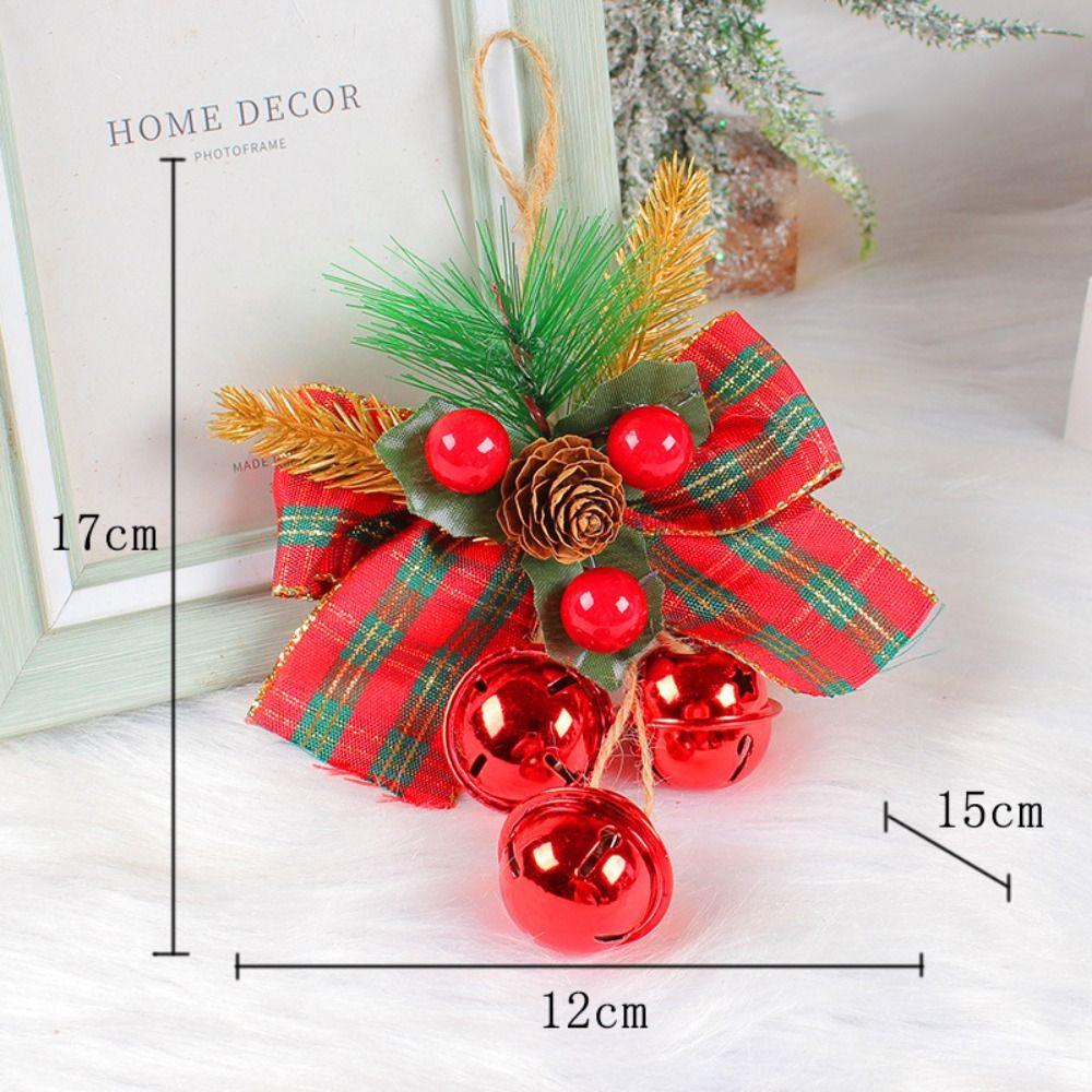 Supplies Hemp Rope New Year Decor Christmas Bells Pendant Xmas Tree Decorations Hanging Ornament