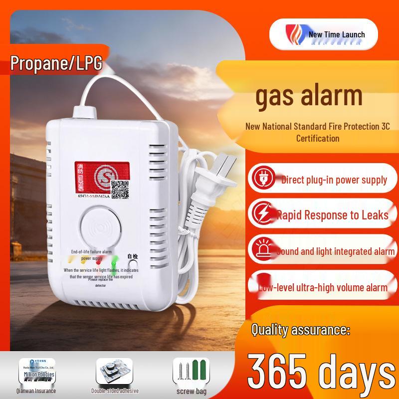 Household Gas Alarm: Combustible Gas Leak Detector for Natural, Liquefied, and Coal Gas