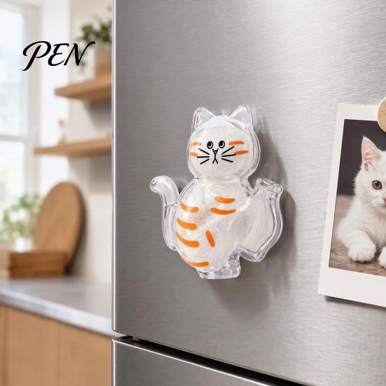 Cat Whisker Holder Whiskers Refrigerator Magnet, Transparent Furs Keepsake Vase Hair Storage Fridge Pet Memorial Decoration for Home, Kitchen