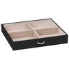 4 Tier Jewelry Box with Mirror Lockable Black
