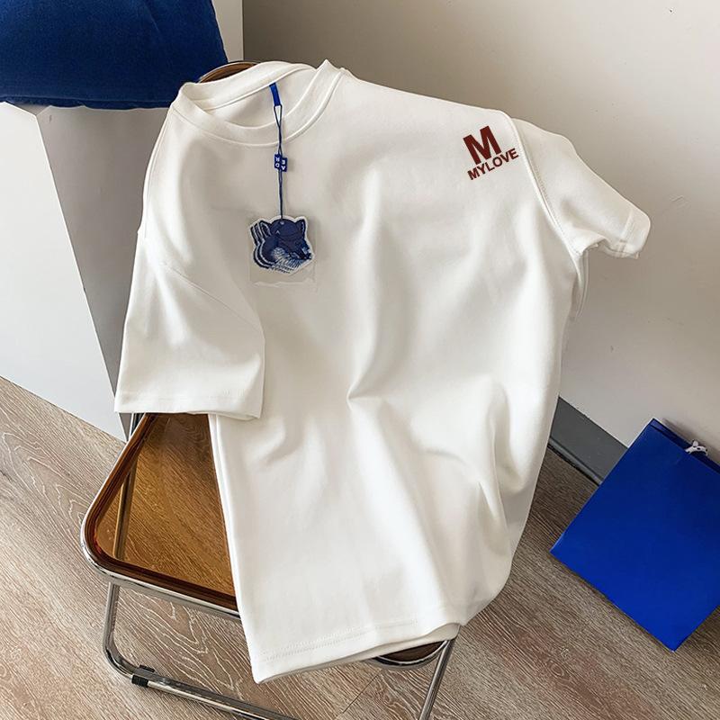 27 Style Cotton Short-sleeved T-shirt for Male and Female Students Korean Version Loose Fashion Summer Couples