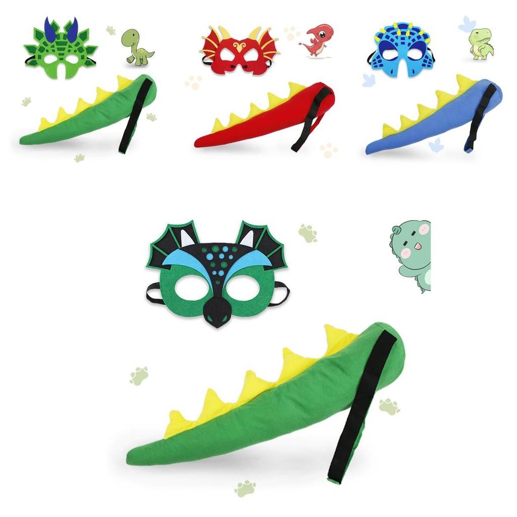 New Childrens Dinosaur Tail And Mask Set For Creative Cosplay Fun And Imagination