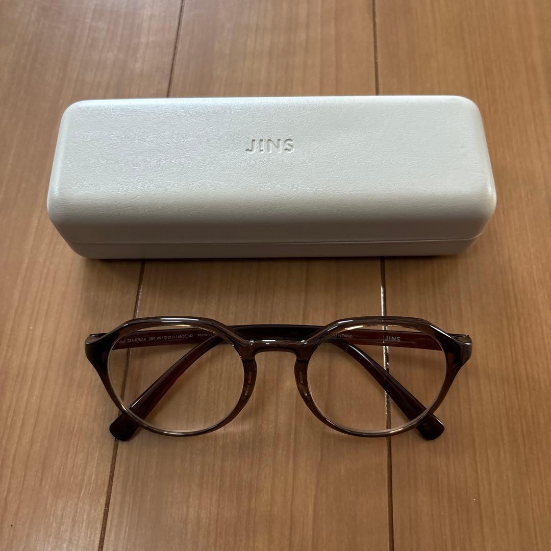 Used **Good condition JINS dimming glasses brown UGF-23A-075AA**