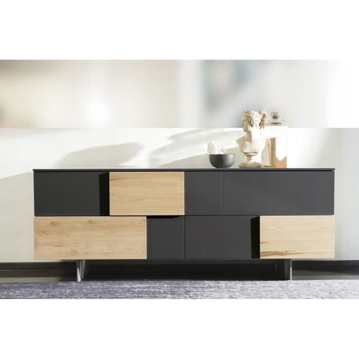 Film placage - d-c-fix - antracite - 90x210cm - autocollant - brillant