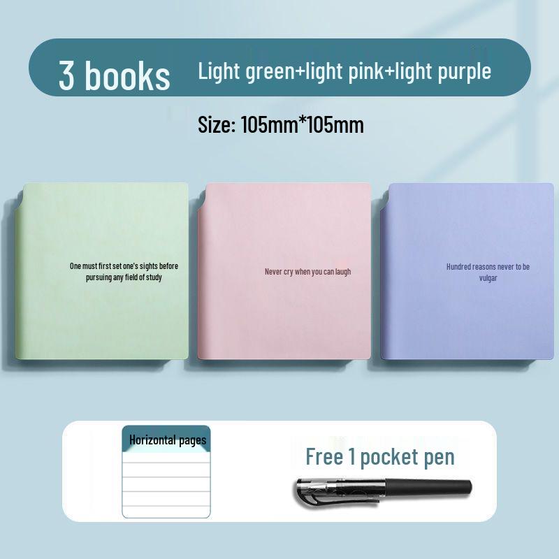 Fickduk: Portabelt rutat anteckningsblock & Praktisk anteckningsbok