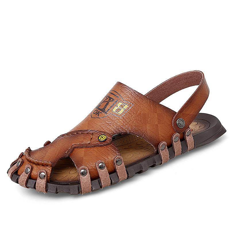 2021 Outdoor Dual-use Summer New Breathable Comfortable Fashionable Personalized Casual Shoes Foot Cover Retro Large Size 47 Sandals