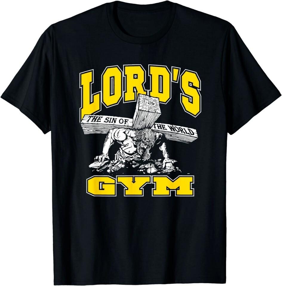 НОВЫЙ Lord s Gym Футболка с принтом Грех Мира Иисус Топы Футболка M